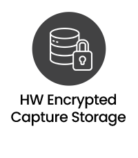 Hardware encrypted capture storage