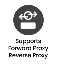 Unterstützt Forward-Proxy & Reverse-Proxy