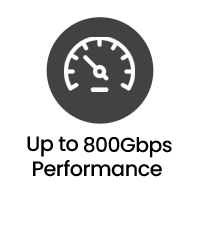 Bis zu 800 Gbps Performance